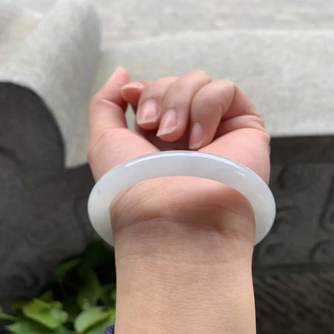 小圈口52.8-7.2 【飘蓝紫圆条手镯】圆条52 53可戴