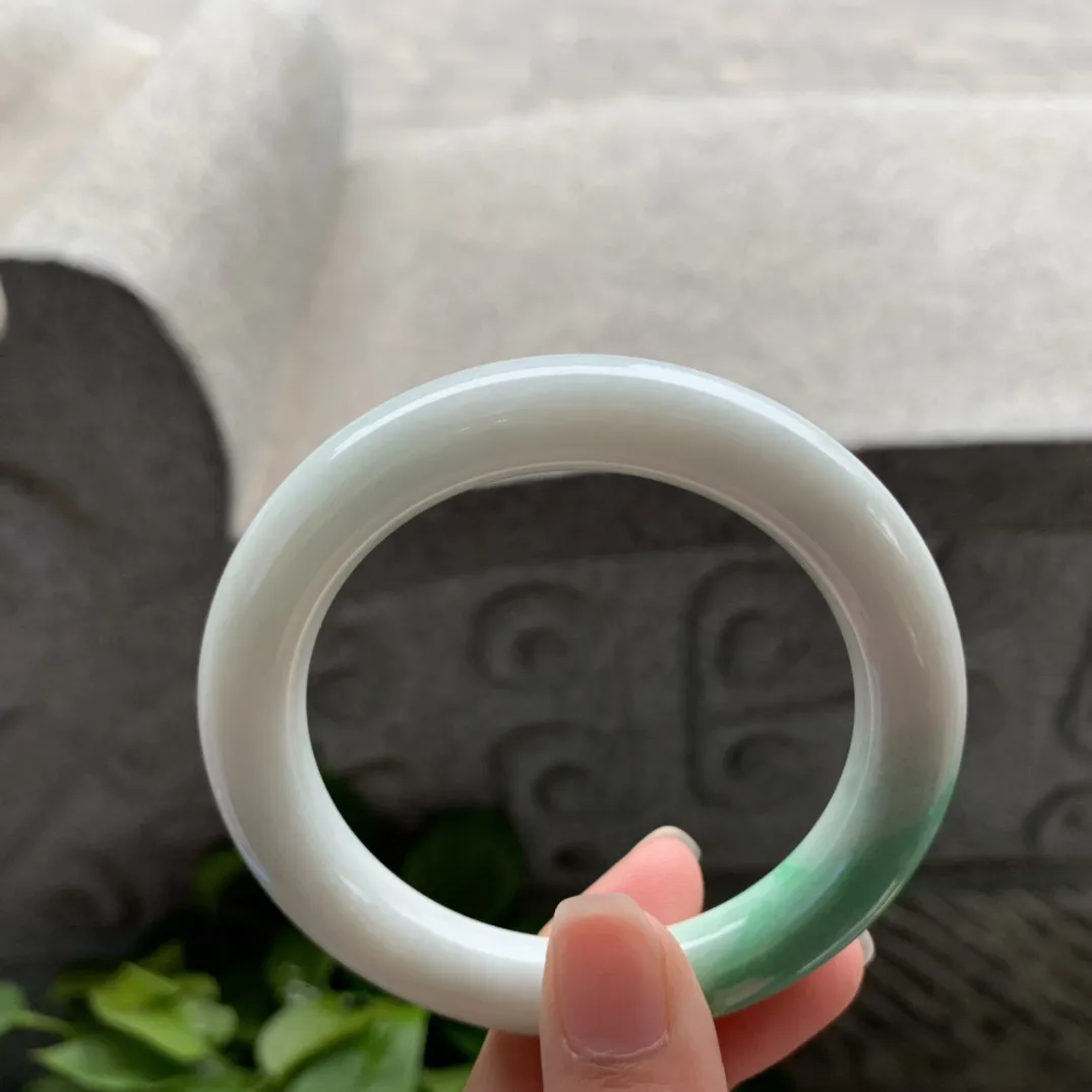 圈口 54-9.9【辣绿圆条手镯】圆条54 55可戴