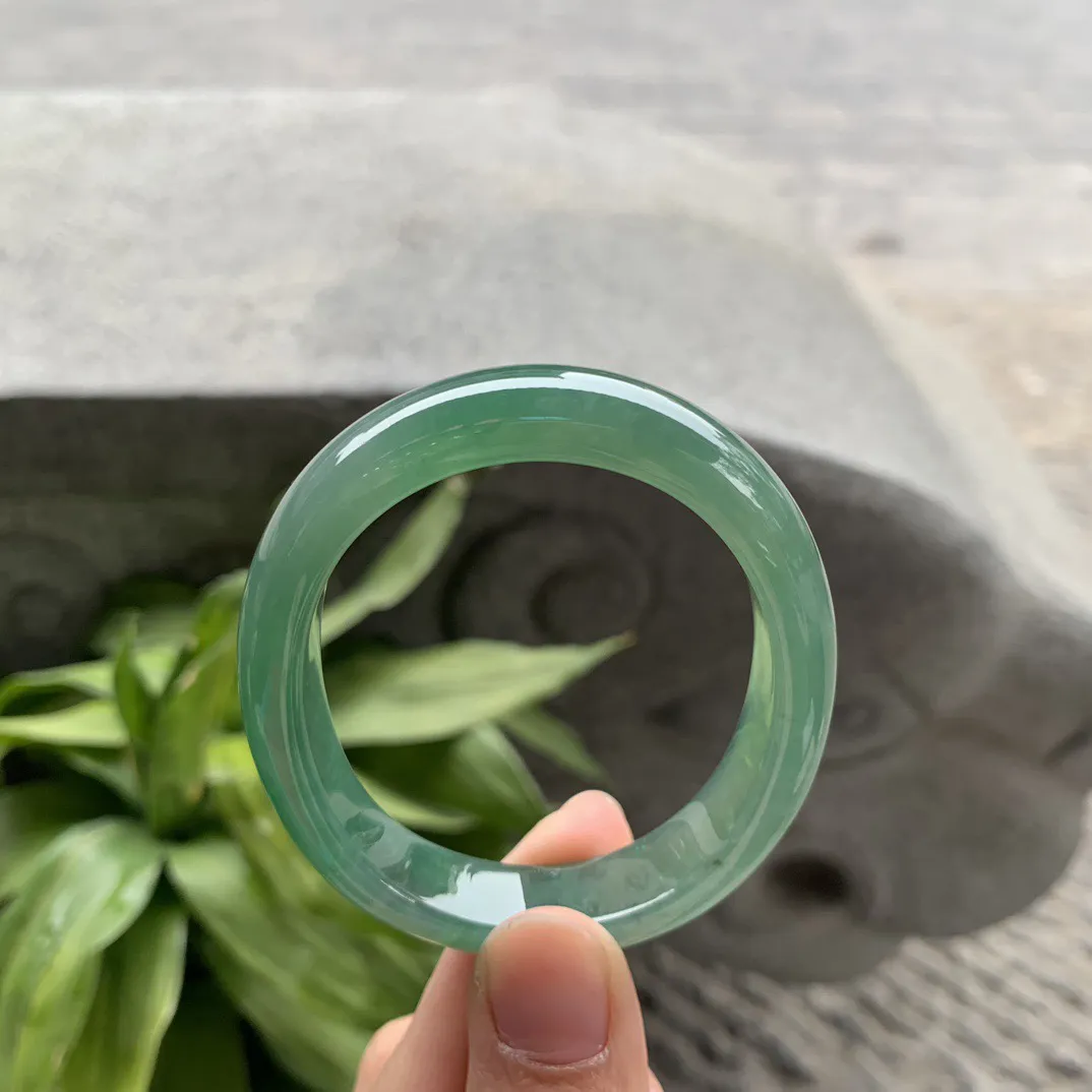 小圈口 53.3-45-11.4-7.7【冰绿贵妃手镯】贵妃53 54可戴