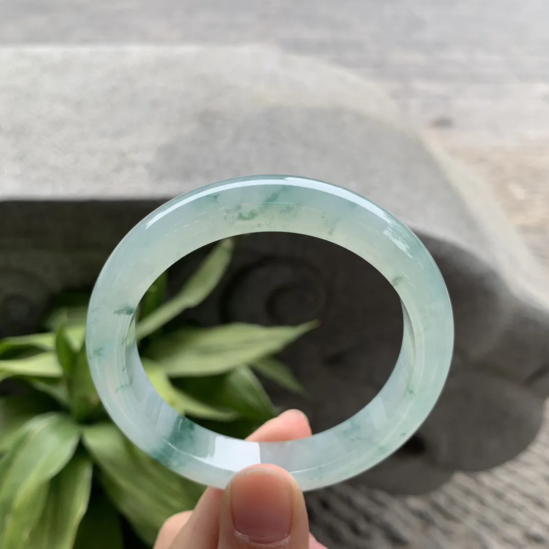 圈口55.3-11.6-8.4 【冰飘花正圈手镯】正圈55 56可戴