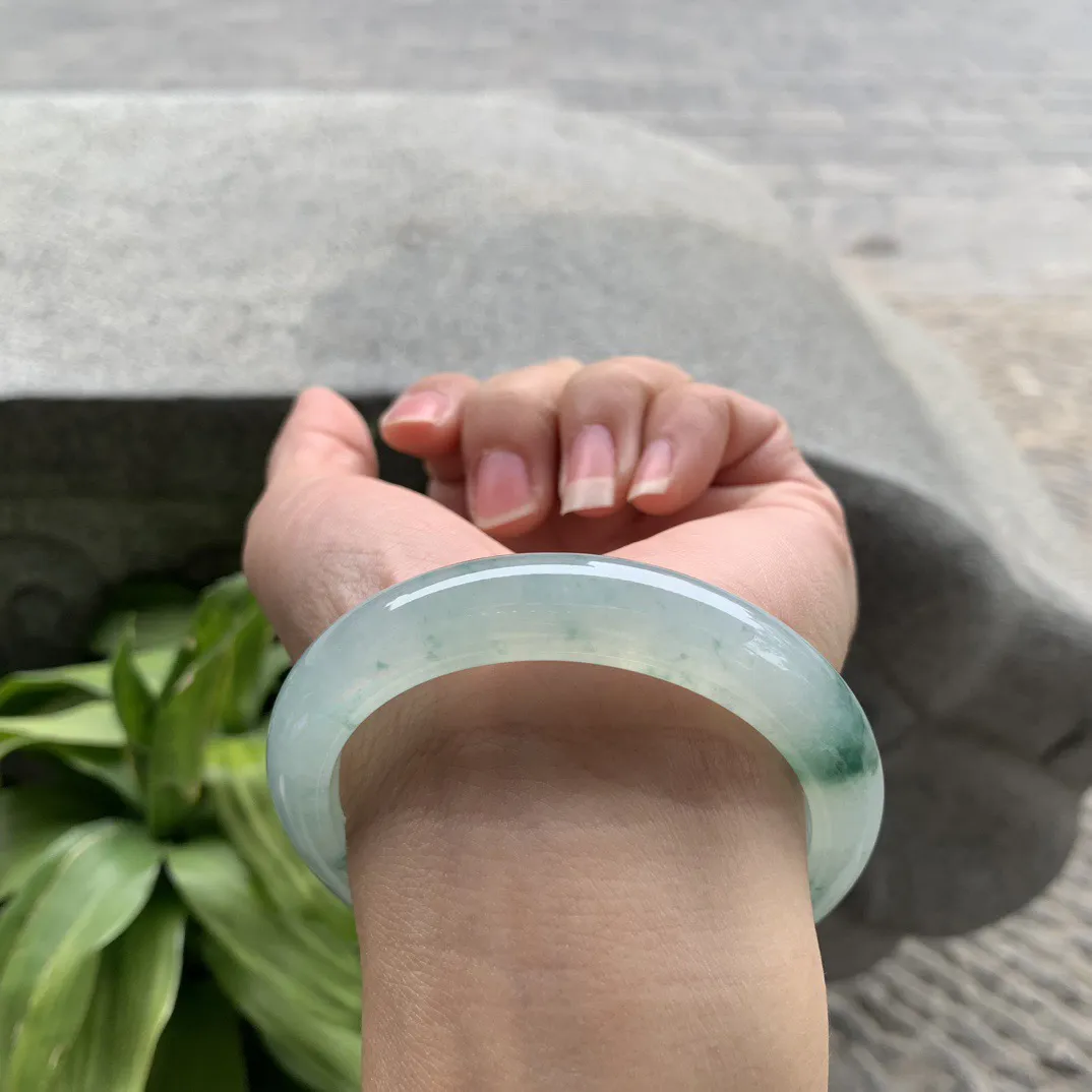 圈口55.3-11.6-8.4 【冰飘花正圈手镯】正圈55 56可戴