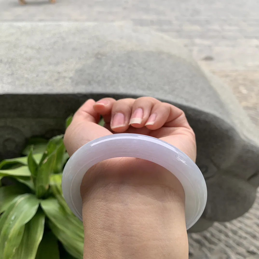 圈口56-11 【油紫圆条手镯】圆条56 57可戴