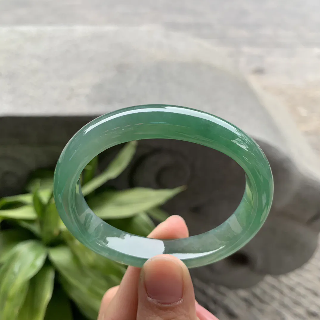 小圈口 53.3-45-11.4-7.7【冰绿贵妃手镯】贵妃53 54可戴