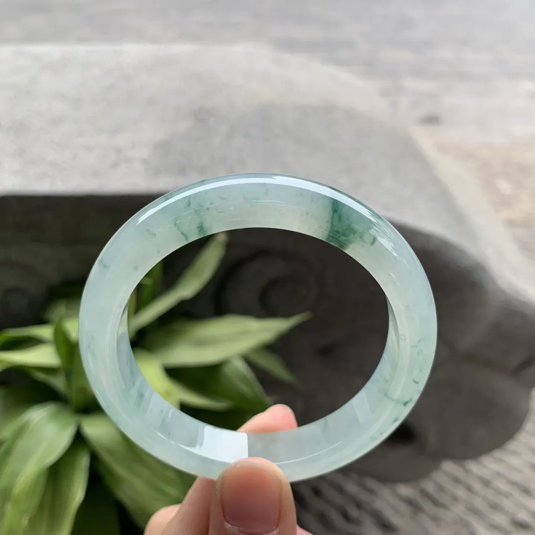 圈口55.3-11.6-8.4 【冰飘花正圈手镯】正圈55 56可戴