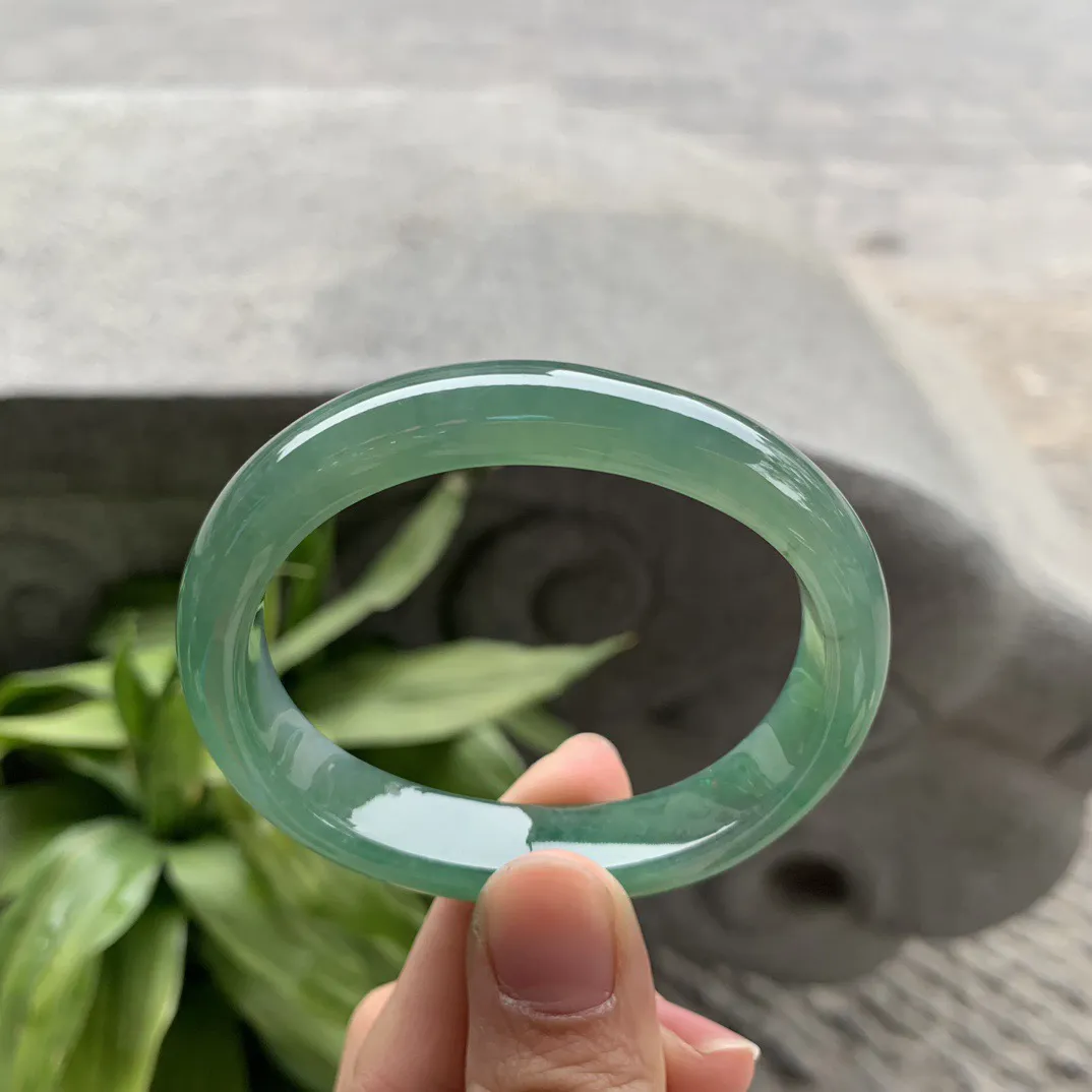 小圈口 53.3-45-11.4-7.7【冰绿贵妃手镯】贵妃53 54可戴