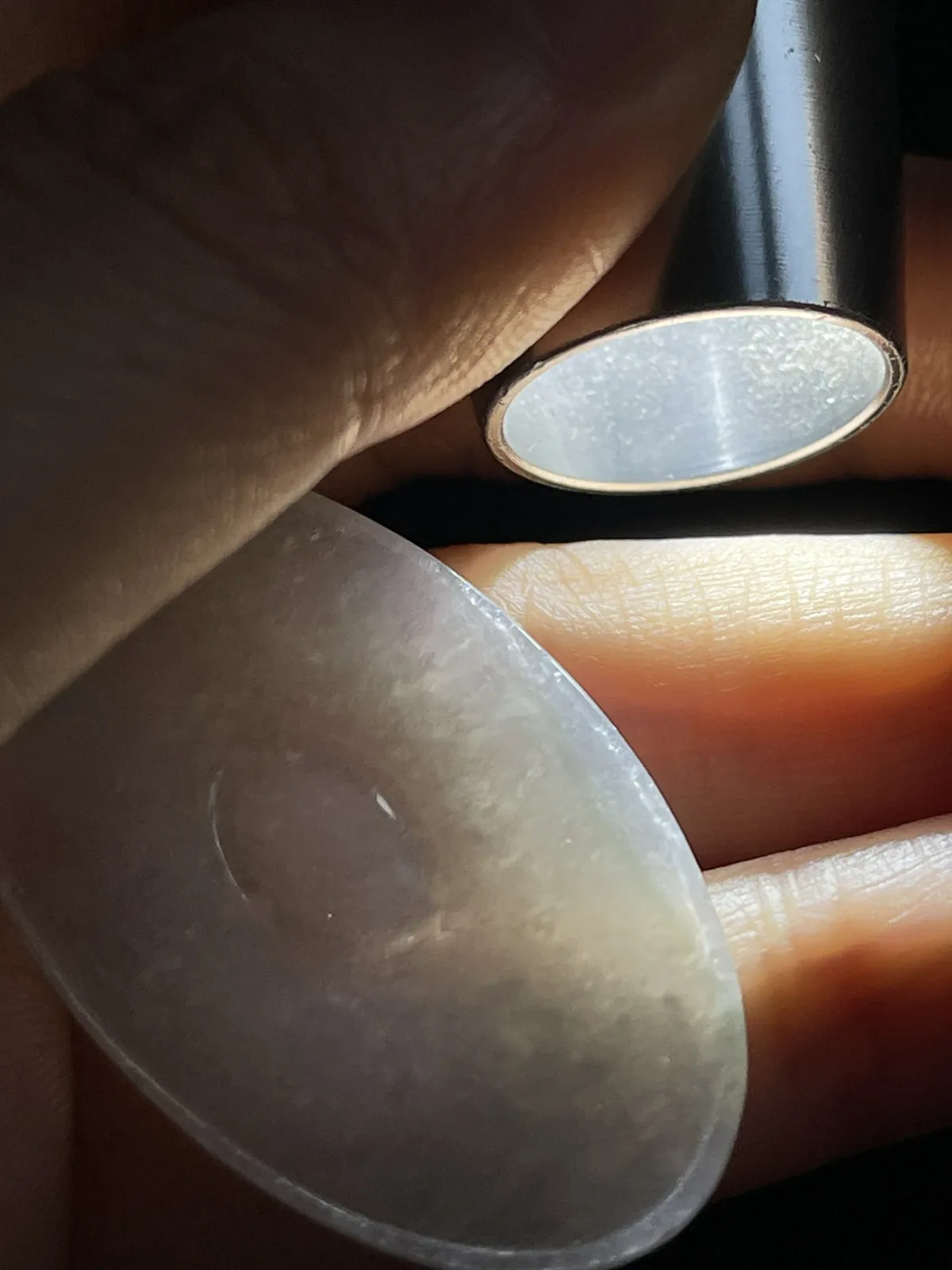 翡翠吊坠，印记：G18K