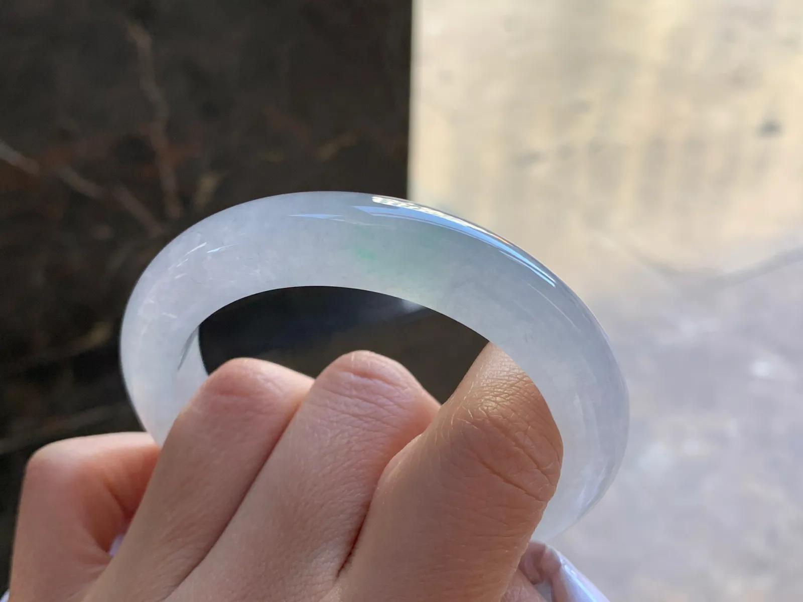 55-11.9-9.8

冰种手镯^_^清新冰透