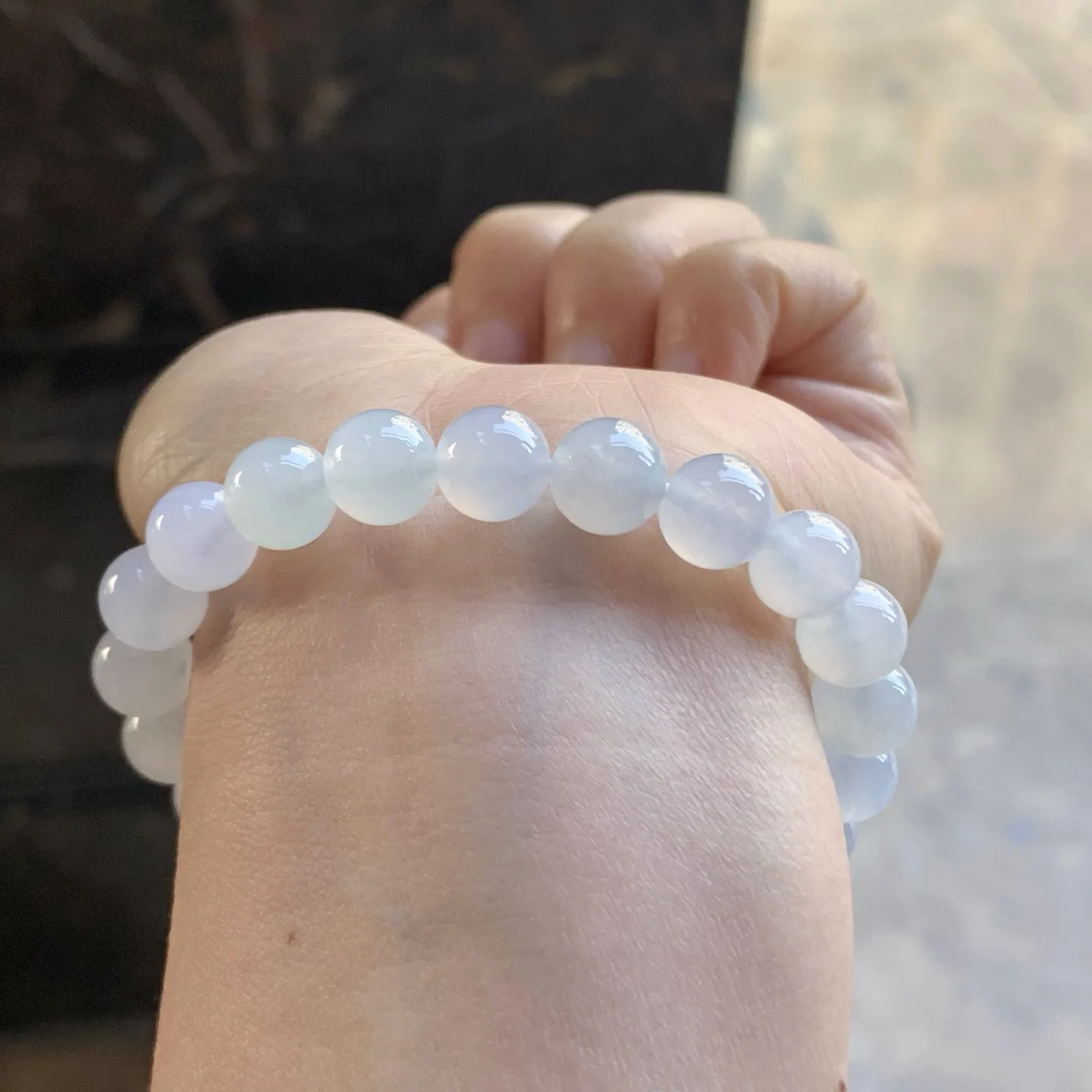 冰种手串^_^清新 尺寸8.5