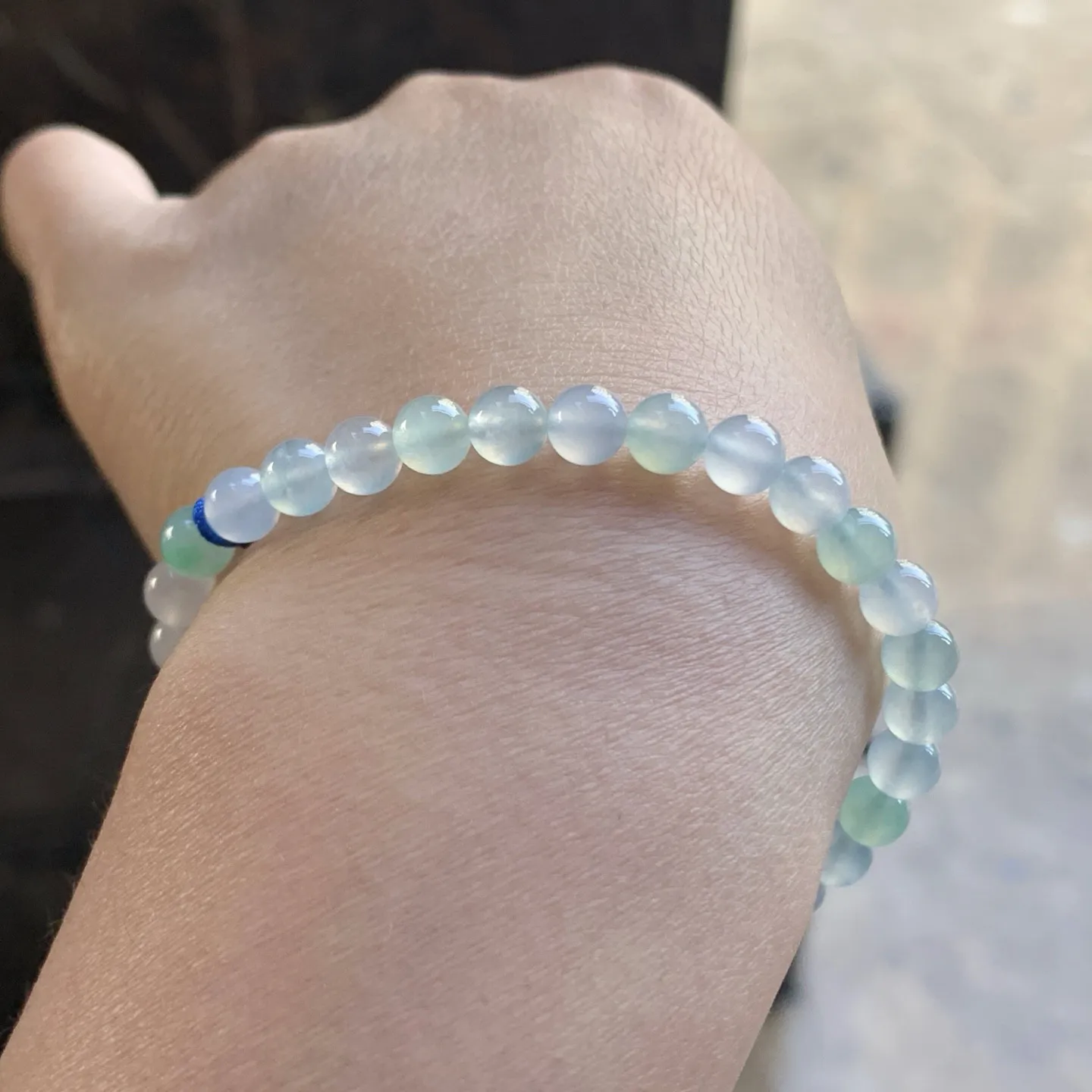 冰种手串^_^冰透 清新 尺寸5.6