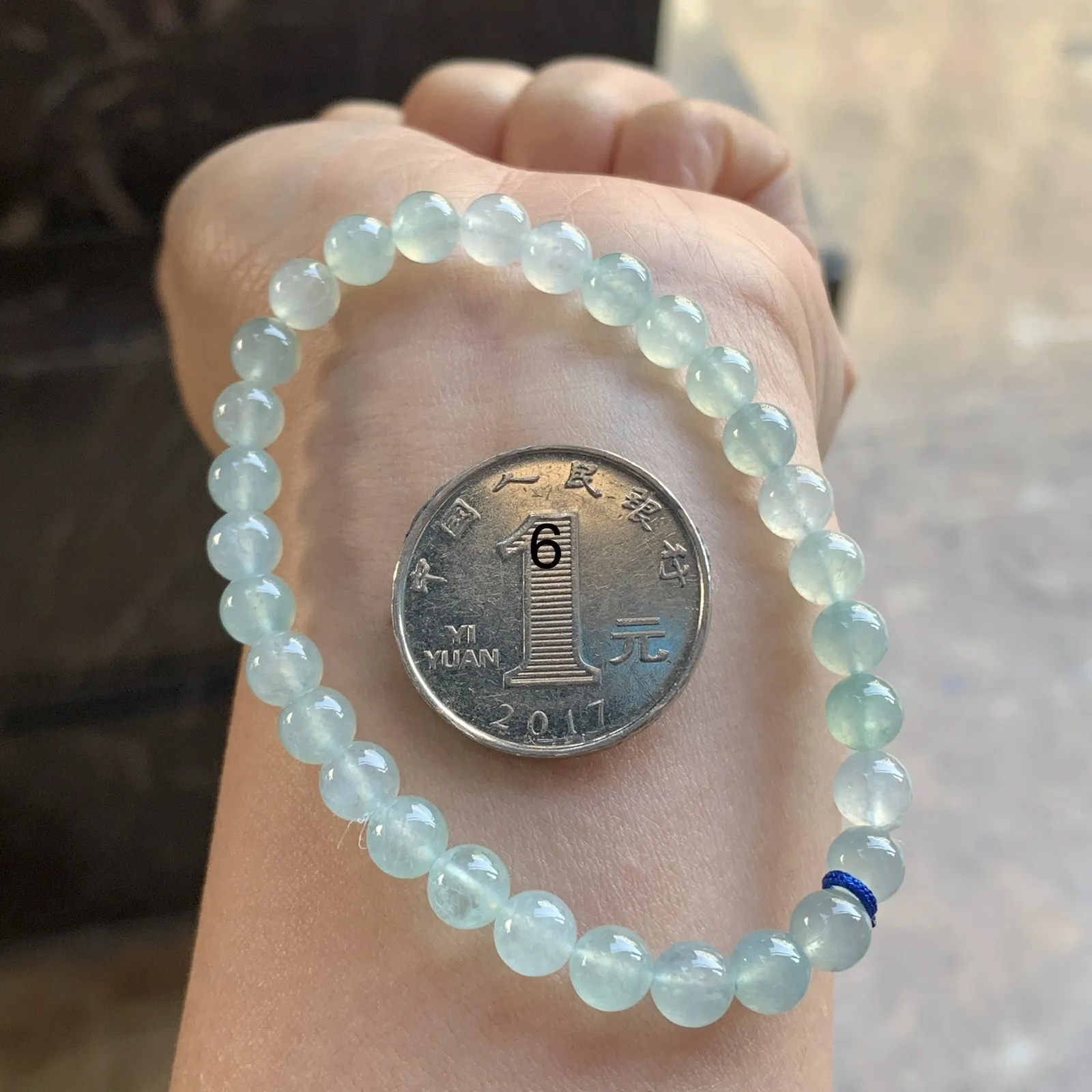 冰晴水手串^_^冰透 尺寸6