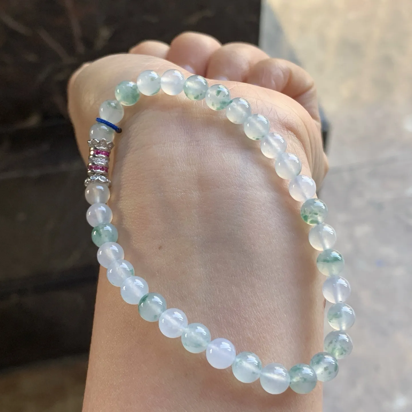 绿花手串^_^清新 尺寸6