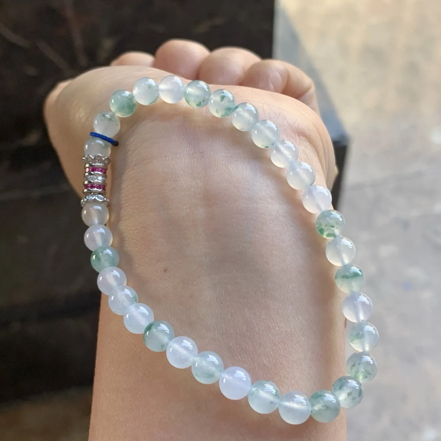 绿花手串^_^清新 尺寸6