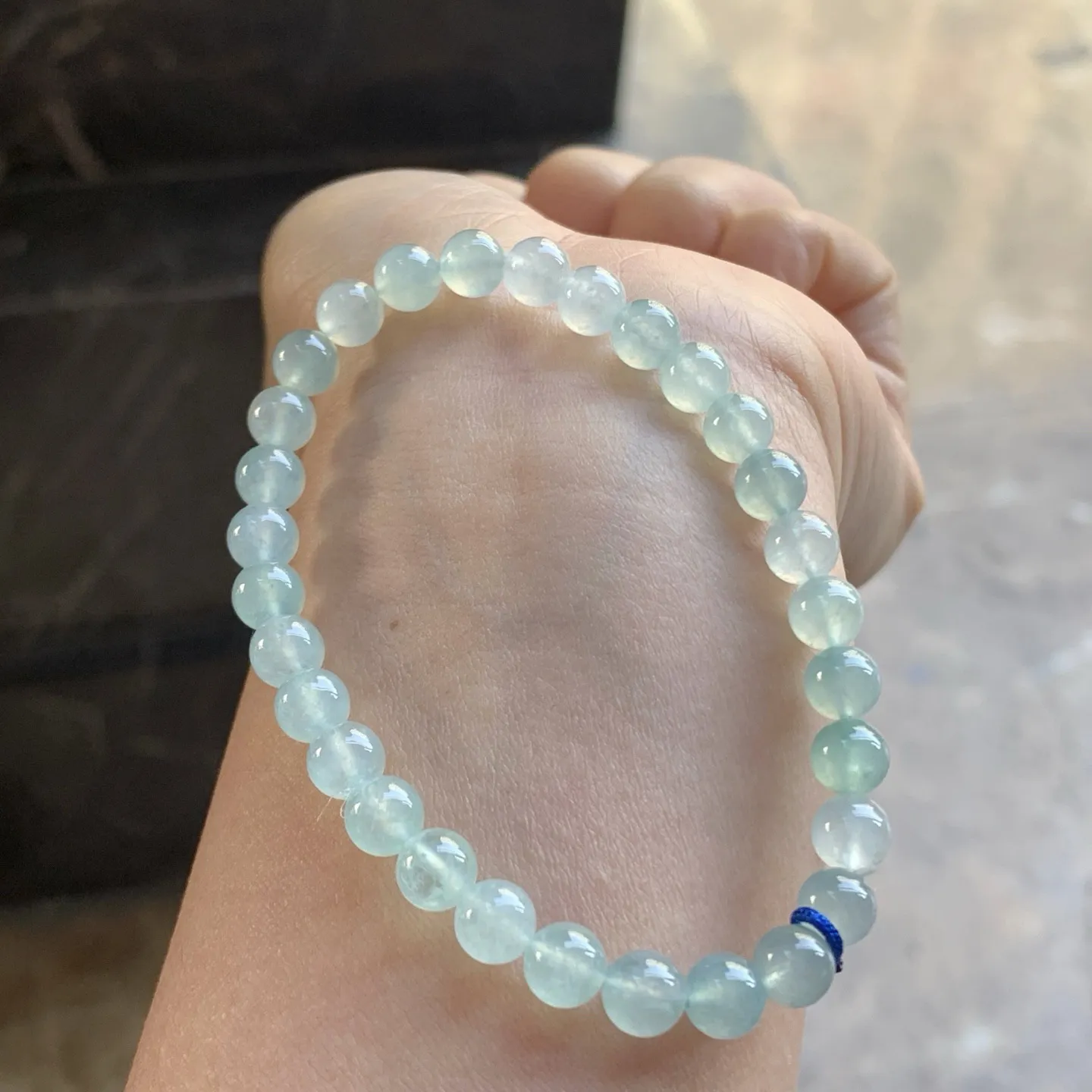 冰晴水手串^_^冰透 尺寸6