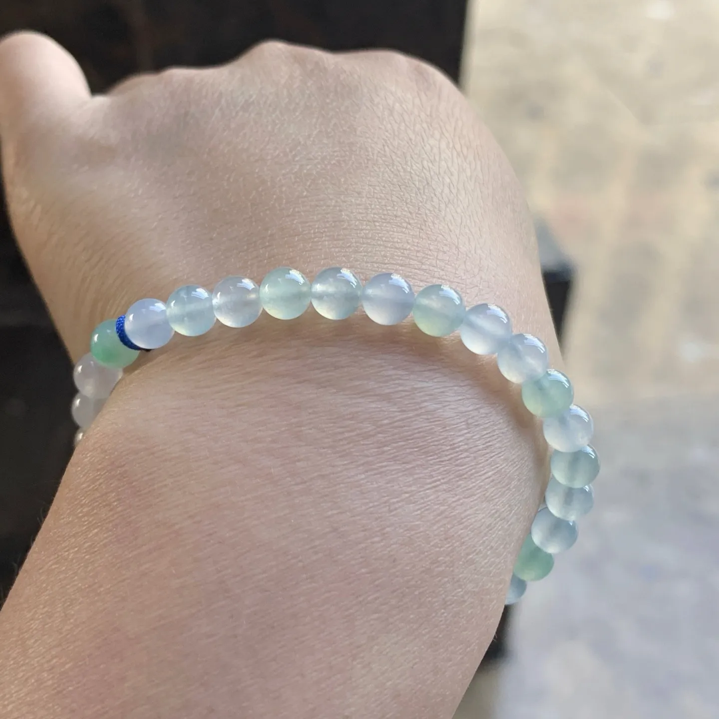 冰种手串^_^冰透 清新 尺寸5.6