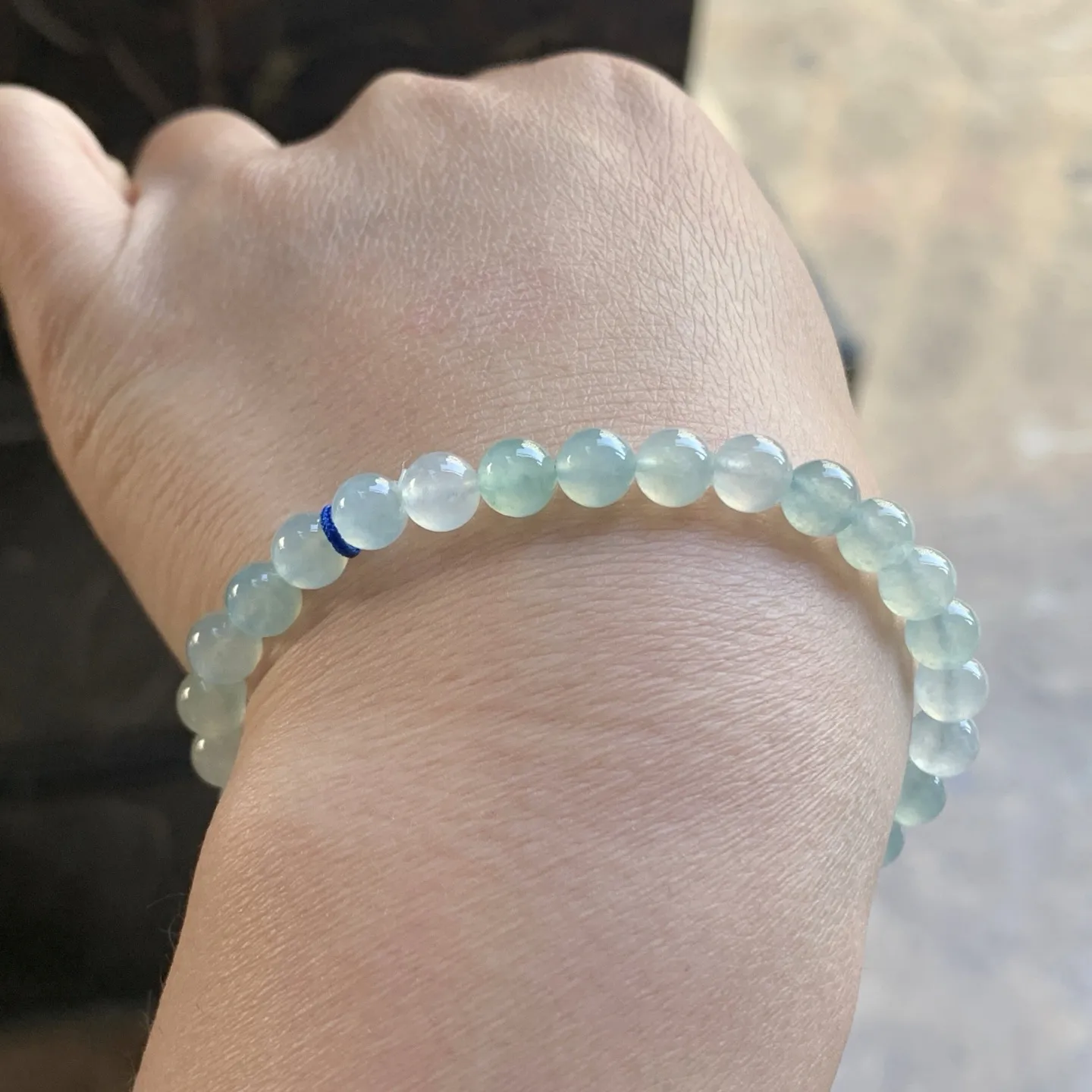 冰晴水手串^_^冰透 尺寸6