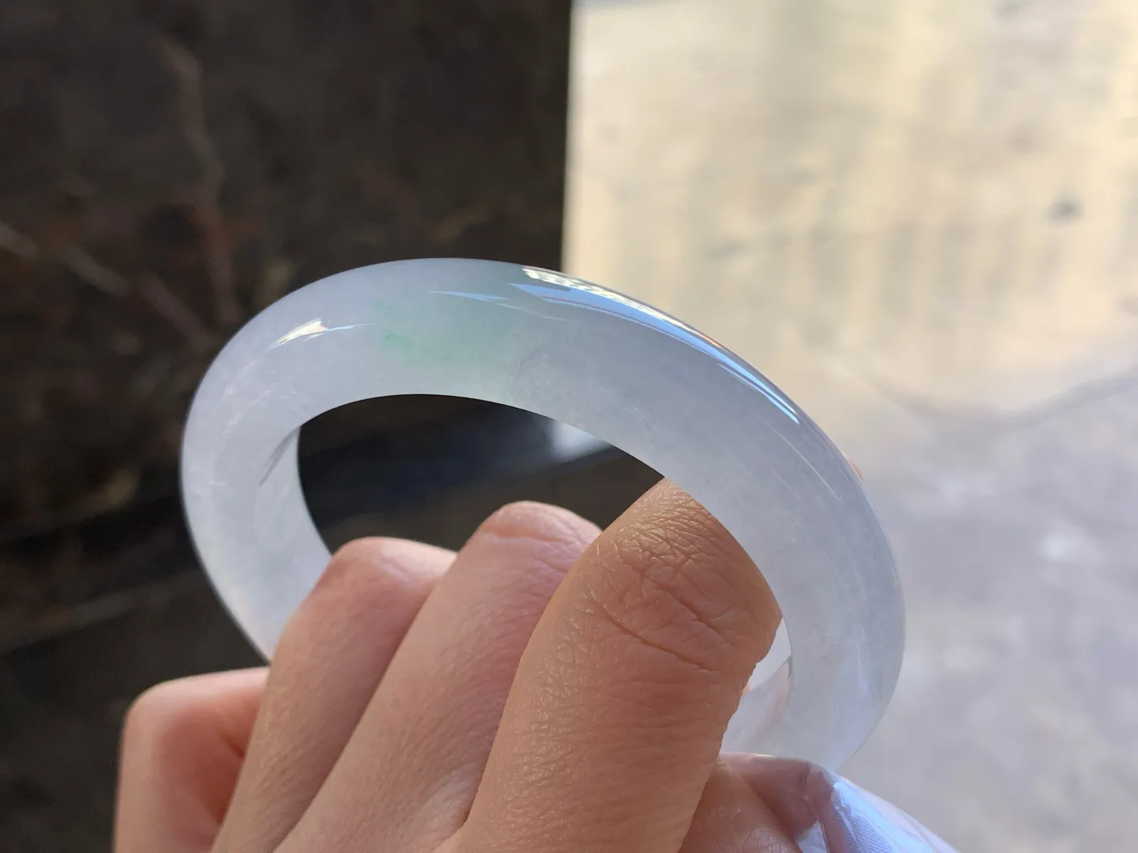 55-11.9-9.8

冰种手镯^_^清新冰透