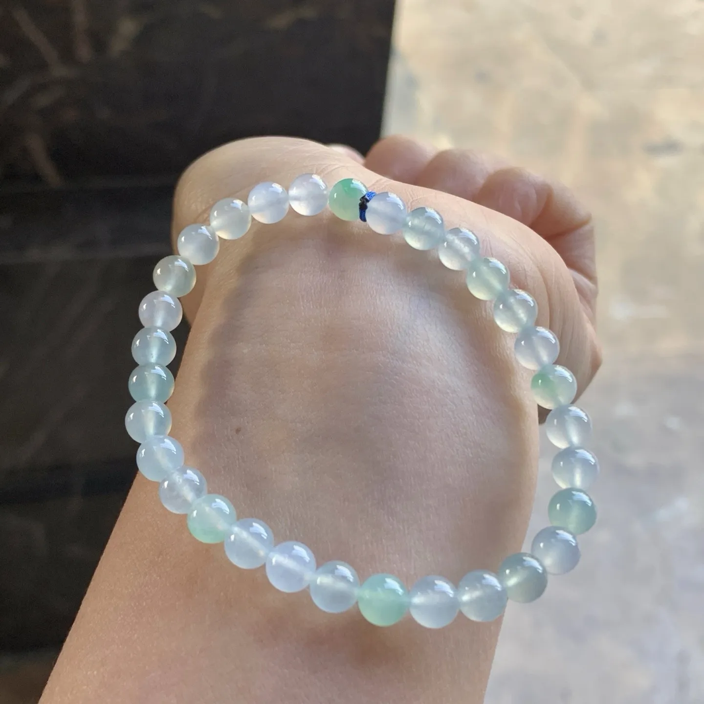 冰种手串^_^冰透 清新 尺寸5.6