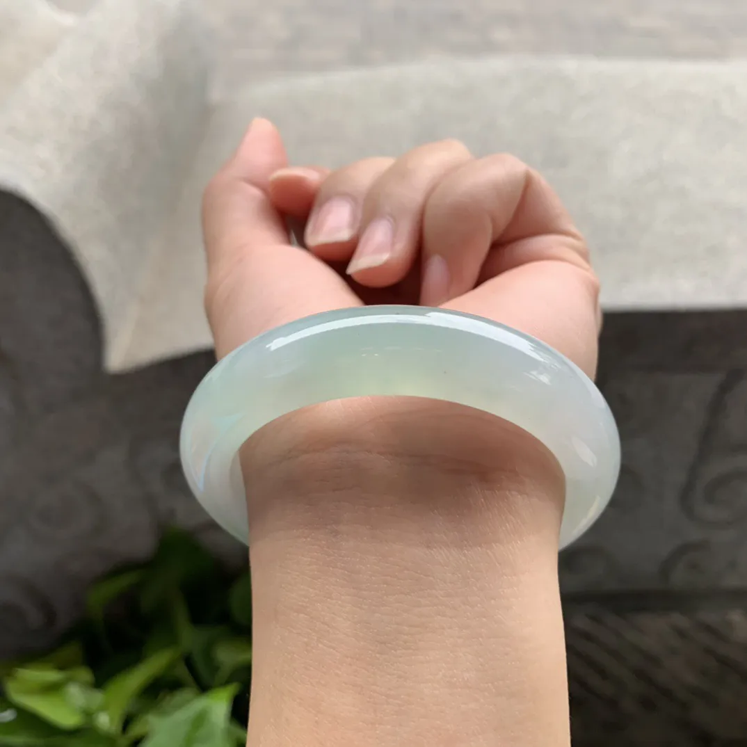 小圈口 52.7-12.8-8.8【冰晴圈口正圈手镯】正圈52 53可戴