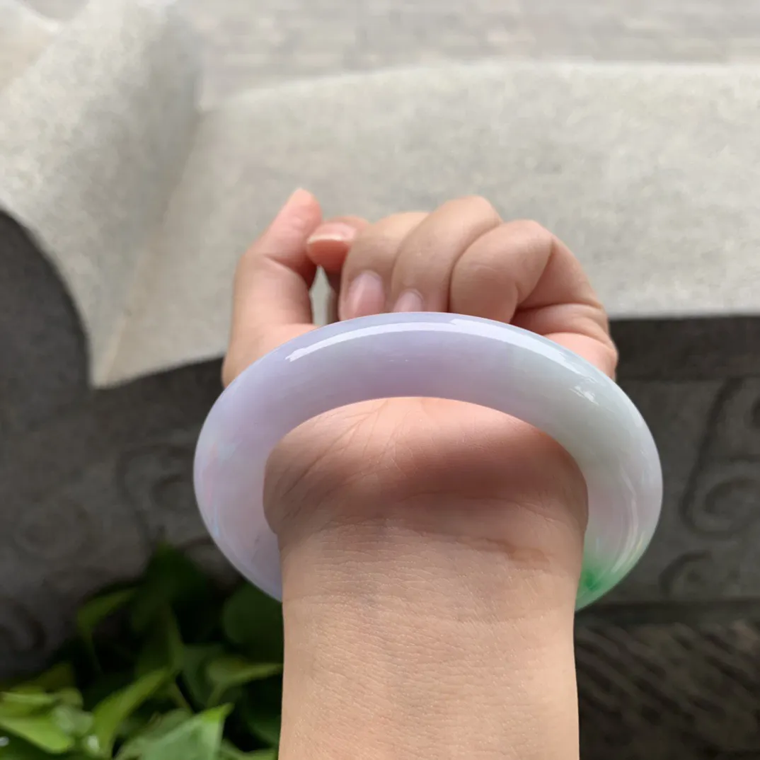 圈口57.4-13.6 【春彩圆条手镯】圆条57 58可戴