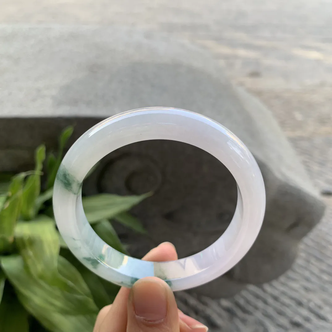 圈口 56.8-11.9-8.6【冰飘花正圈手镯】正圈56 57可戴