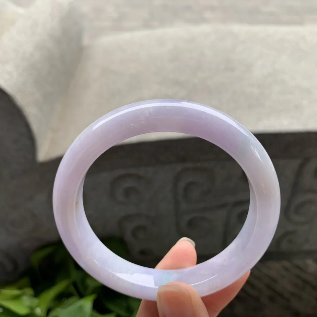 圈口57.7-11.7-8.7 【粉紫飘绿正圈手镯】正圈57 58可戴