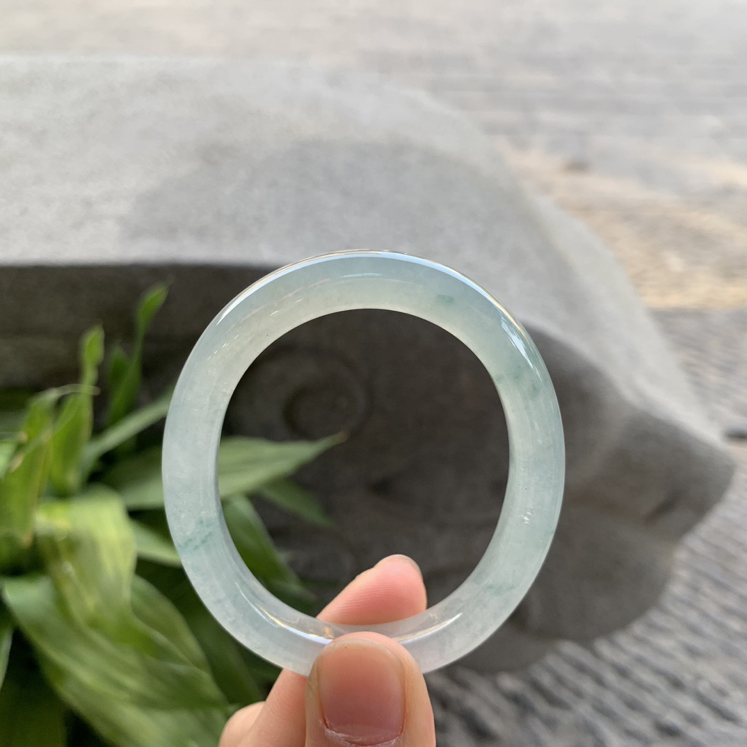 小圈口 51.5-42.8-8-7.5【冰种飘花贵妃手镯】贵妃51 52可戴