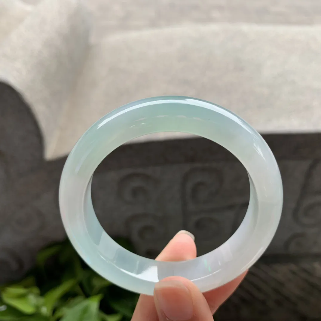 小圈口 52.7-12.8-8.8【冰晴圈口正圈手镯】正圈52 53可戴