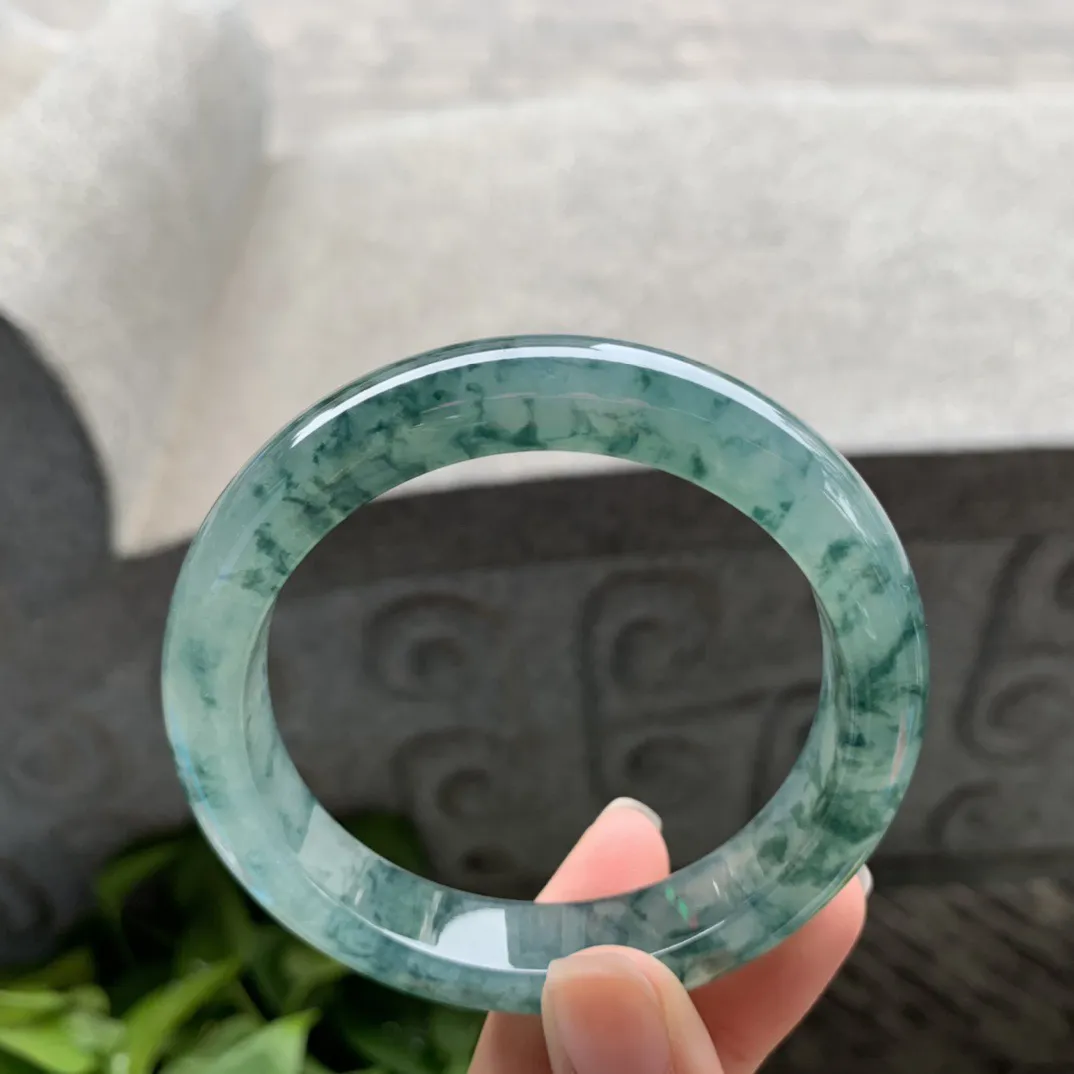 圈口 56.1-11.9-9【冰飘花正圈手镯】正圈56 57可戴