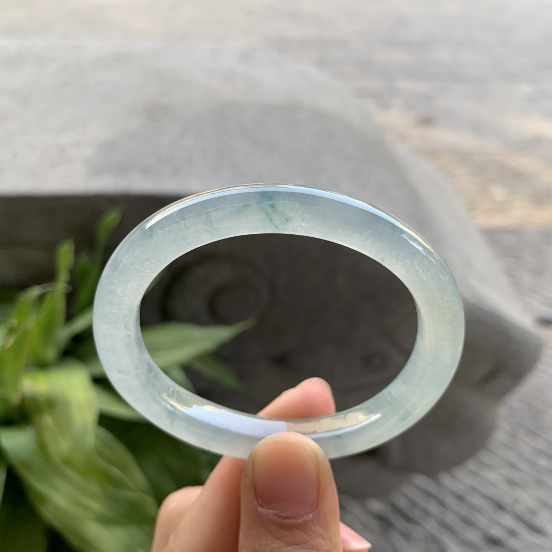 小圈口 51.5-42.8-8-7.5【冰种飘花贵妃手镯】贵妃51 52可戴