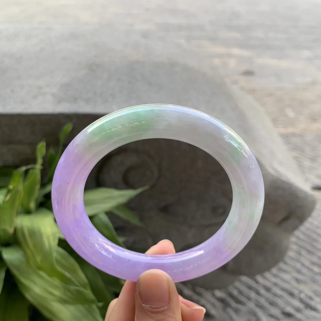 大圈口58.9-11.5 【春彩圆条手镯】圆条58 59可戴