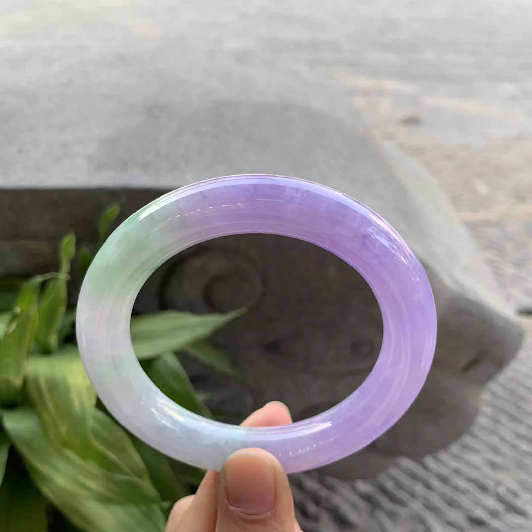 大圈口58.9-11.5 【春彩圆条手镯】圆条58 59可戴