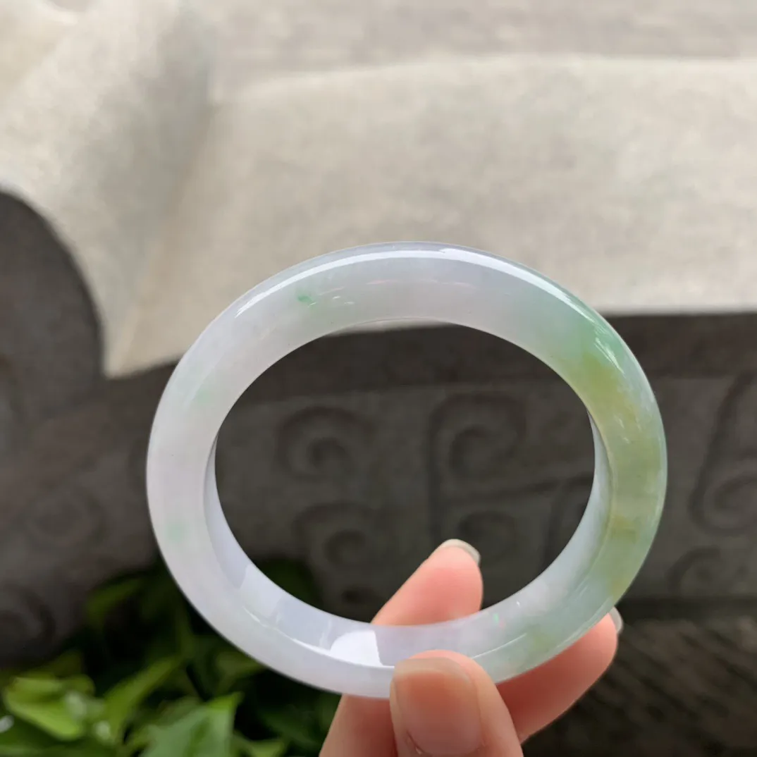 小圈口53.1-10.5-8.2 【冰双彩正圈手镯】正圈53 54可戴