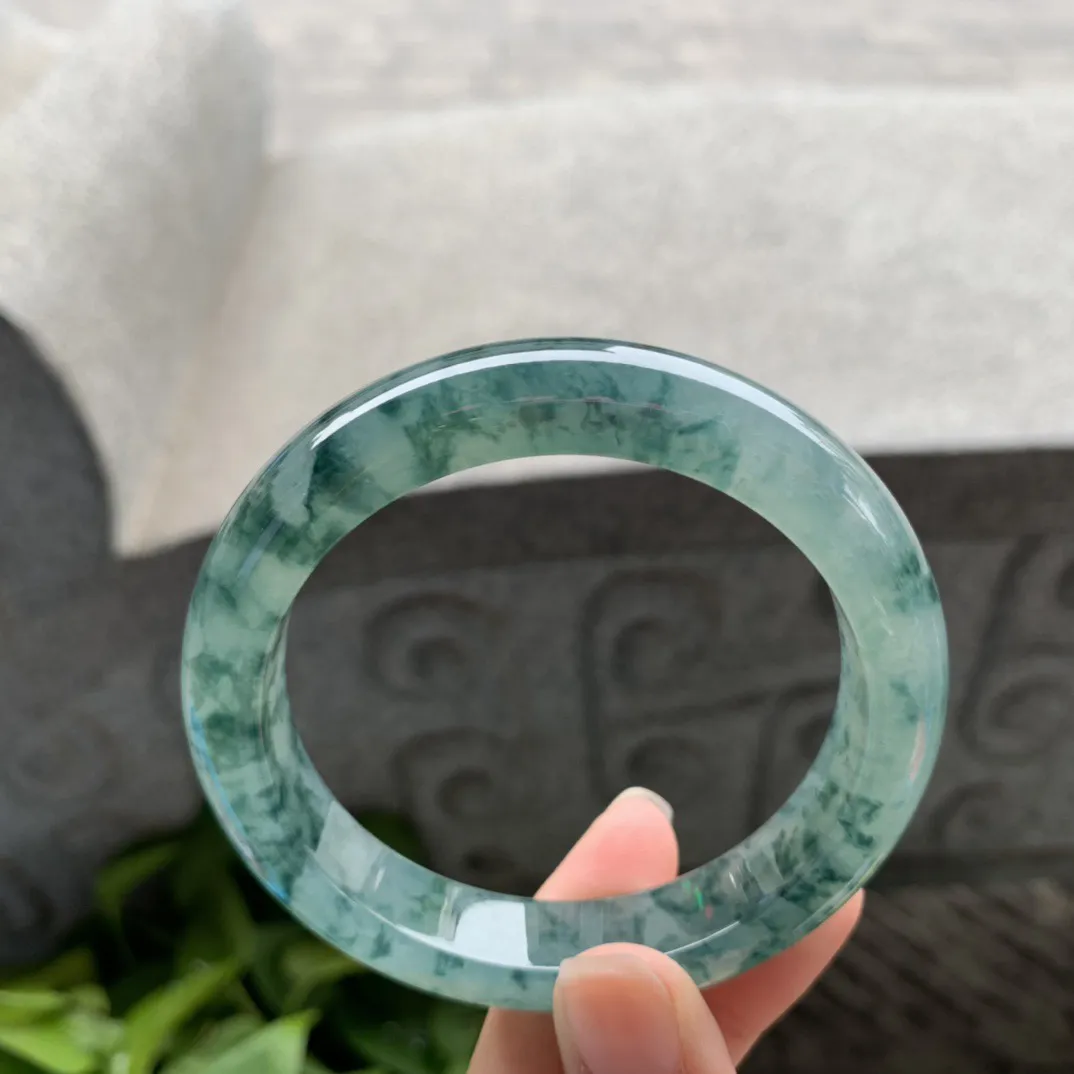 圈口 56.1-11.9-9【冰飘花正圈手镯】正圈56 57可戴