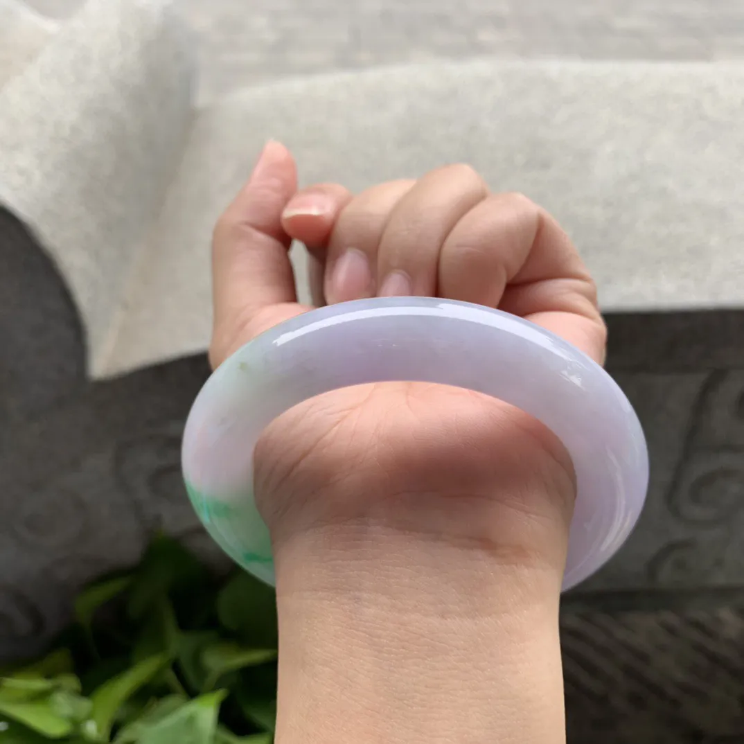 圈口57.4-13.6 【春彩圆条手镯】圆条57 58可戴