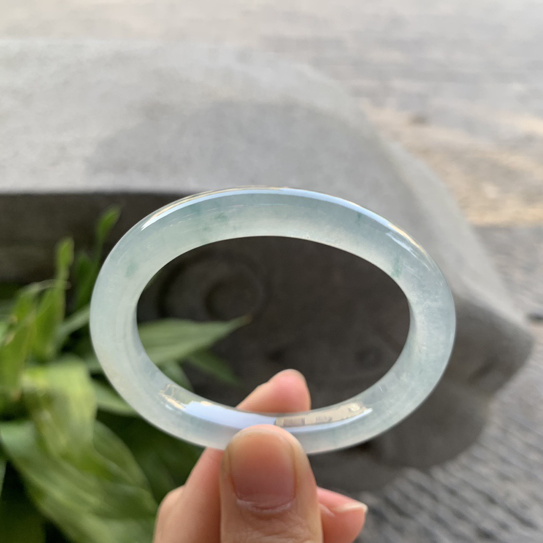 小圈口 51.5-42.8-8-7.5【冰种飘花贵妃手镯】贵妃51 52可戴