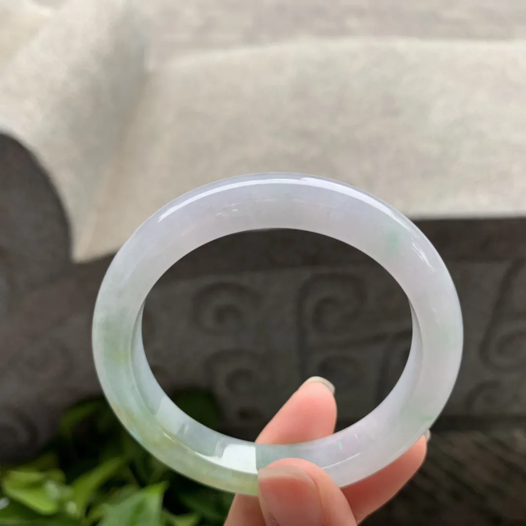 小圈口53.1-10.5-8.2 【冰双彩正圈手镯】正圈53 54可戴