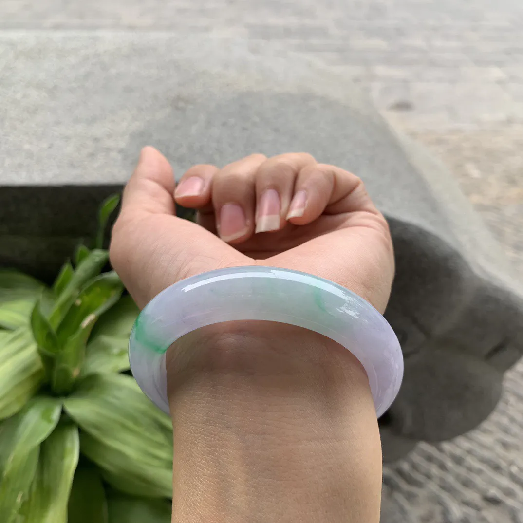 小圈口 52.7-12.2-9.2【冰春彩正圈手镯】正圈52 53可戴