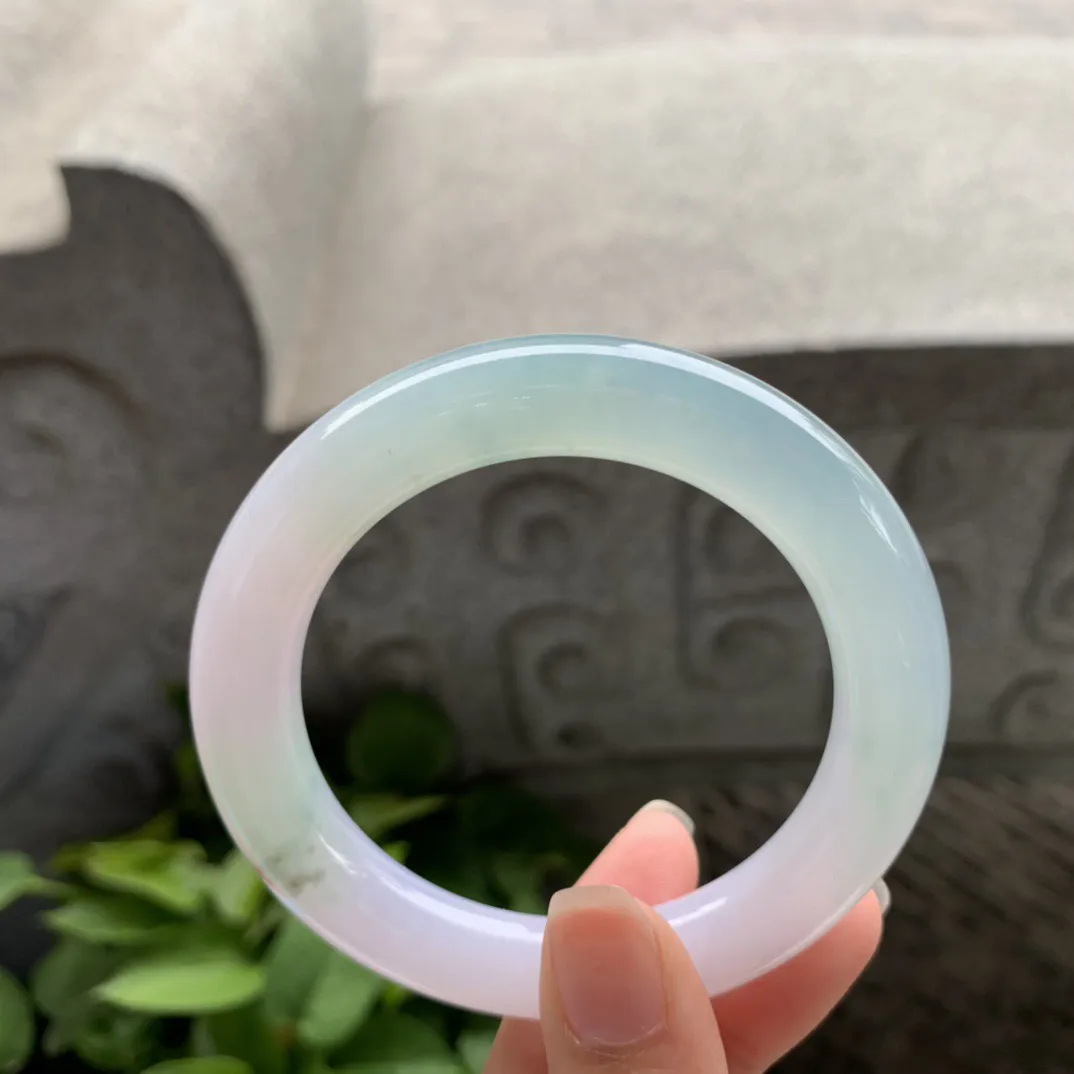 小圈口 53.4-10.3【冰春彩圆条手镯】圆条53 54可戴