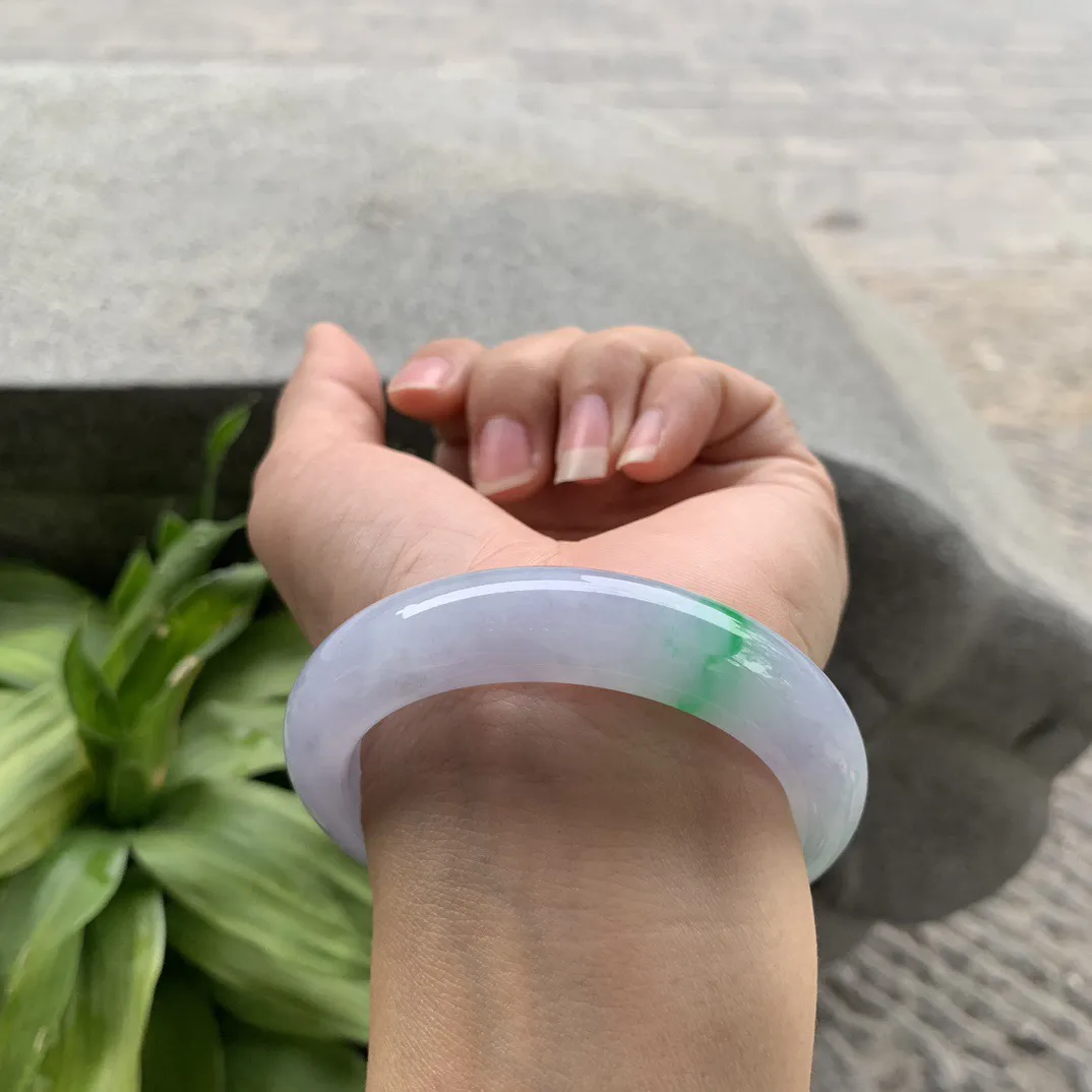 小圈口 52.7-12.2-9.2【冰春彩正圈手镯】正圈52 53可戴