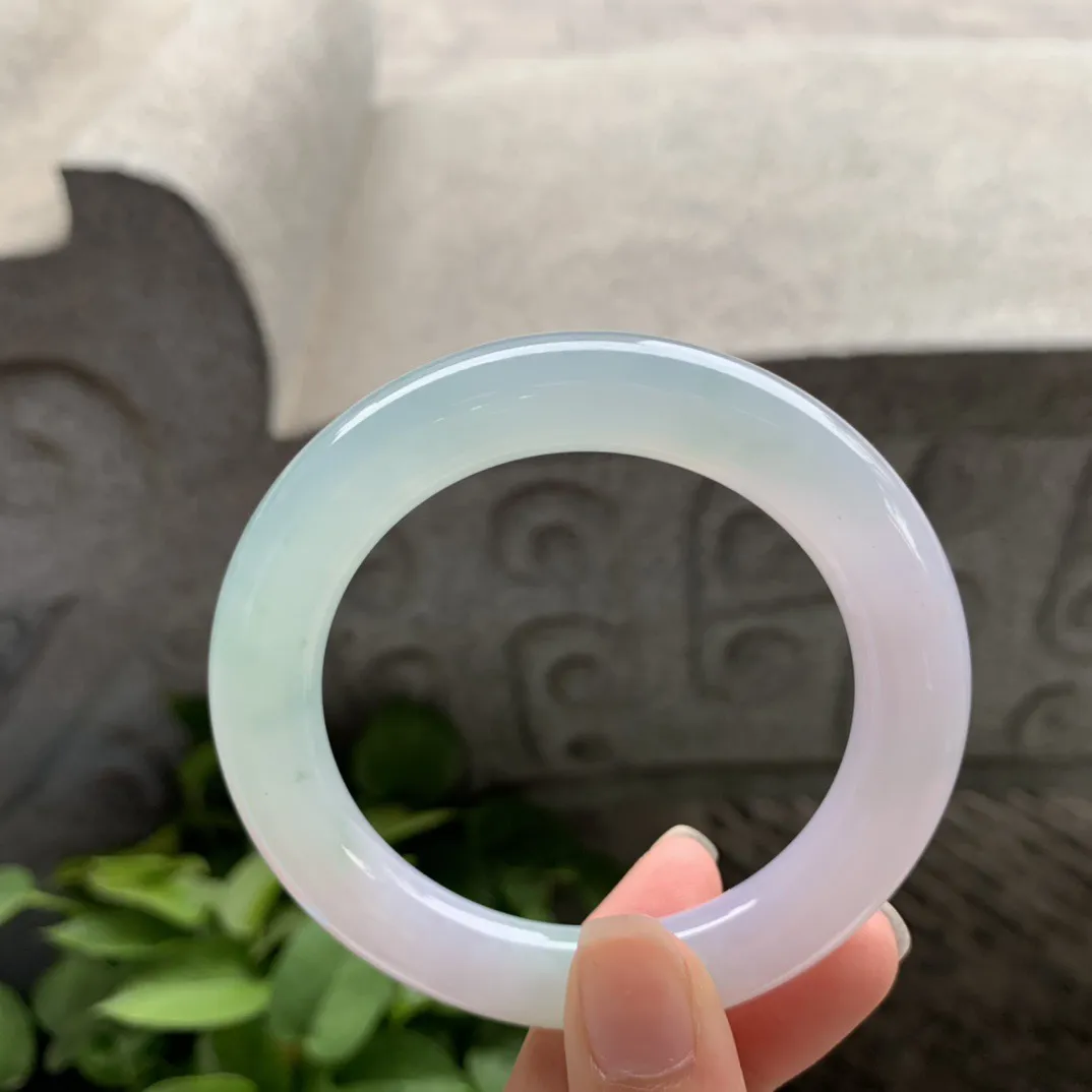 小圈口 53.4-10.3【冰春彩圆条手镯】圆条53 54可戴