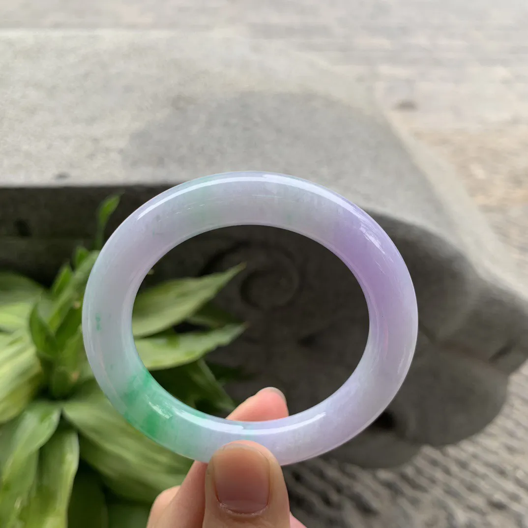 小圈口 51.5-10.7【春彩圆条手镯】圆条51 52可戴