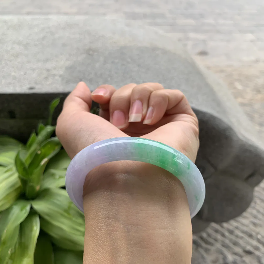 小圈口 51.5-10.7【春彩圆条手镯】圆条51 52可戴