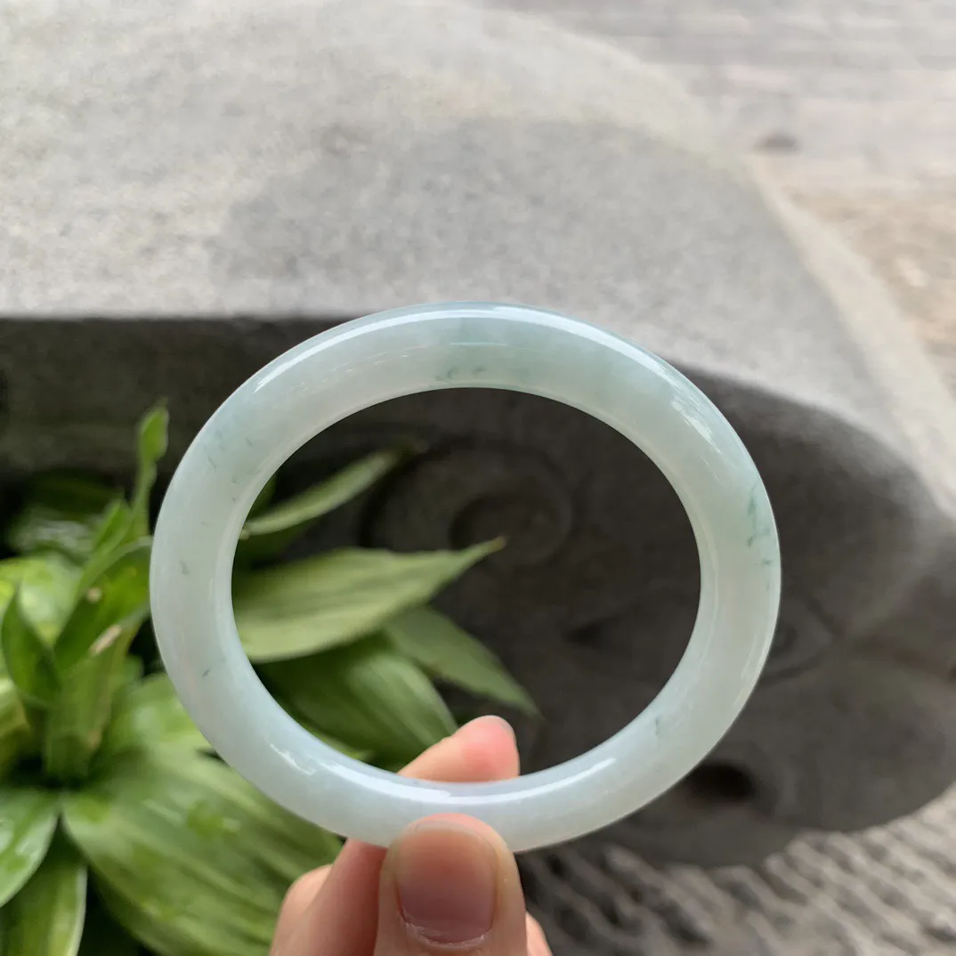 圈口 56.4-9.5【飘花圆条手镯】圆条56 57可戴