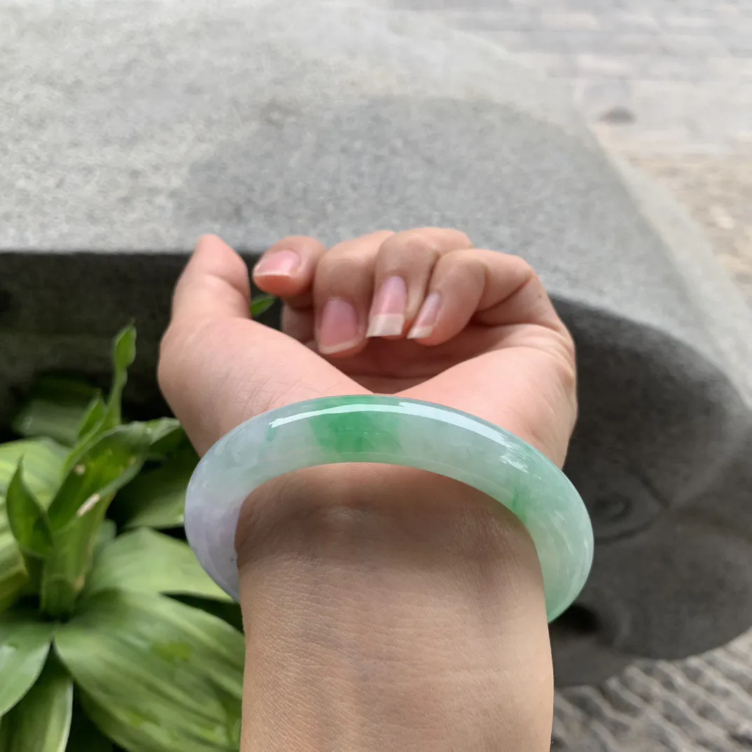 小圈口 53-10.2【春彩圆条手镯】圆条53 54可戴