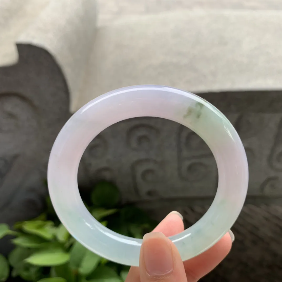 小圈口 53.4-10.3【冰春彩圆条手镯】圆条53 54可戴