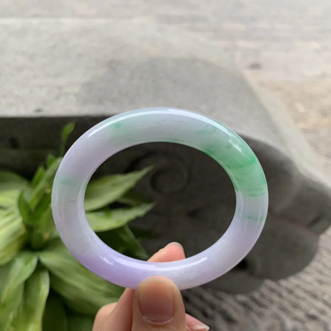 小圈口 51.5-10.7【春彩圆条手镯】圆条51 52可戴