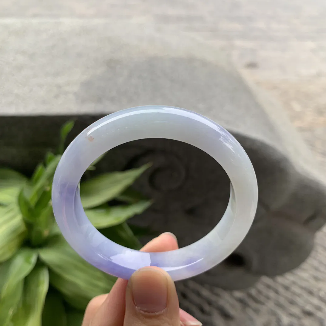 小圈口51.8-11.3-8.2 【冰茄紫正圈手镯】正圈51 52可戴