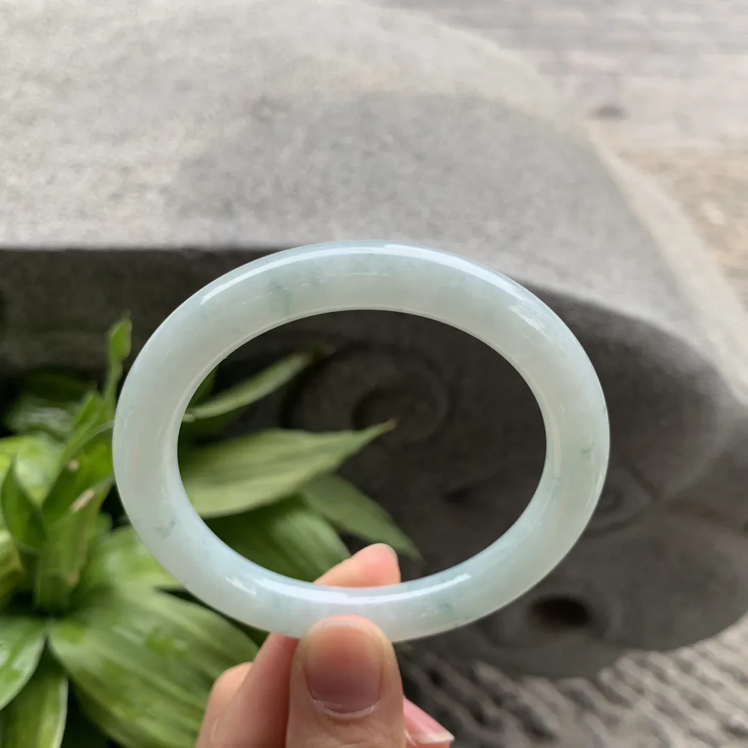 圈口 56.4-9.5【飘花圆条手镯】圆条56 57可戴