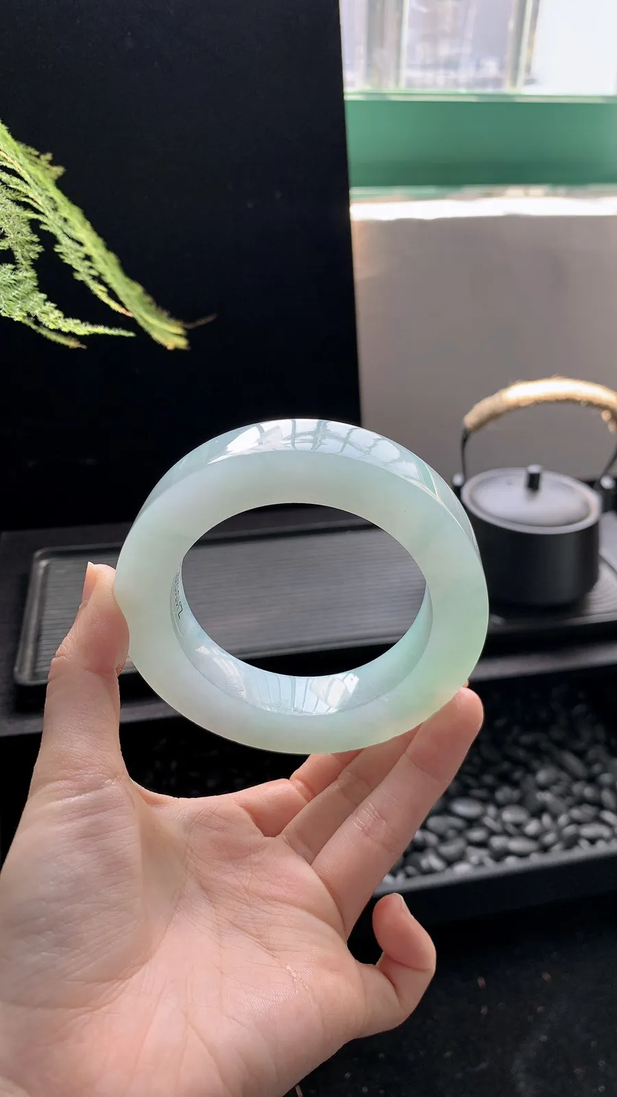  【宽版轮胎晴绿镯胚】