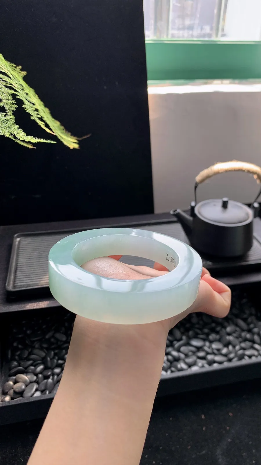  【宽版轮胎晴绿镯胚】